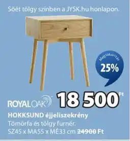 JYSK HOKKSUND éjjeliszekrény ajánlat