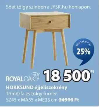 JYSK HOKKSUND éjjeliszekrény ajánlat
