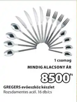 JYSK GREGERS evőeszköz készlet ajánlat