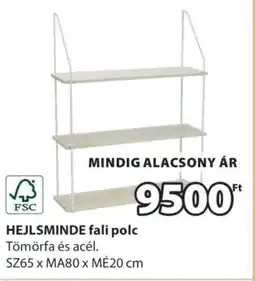 JYSK HEJLSMINDE fali polc ajánlat