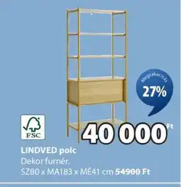 JYSK LINDVED polc ajánlat