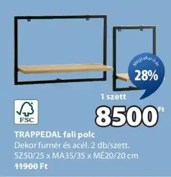 JYSK TRAPPEDAL fali polc ajánlat