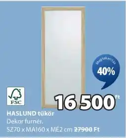 JYSK HASLUND tükör ajánlat