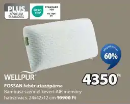 JYSK WELLPUR FOSSAN fehér utazópárna ajánlat