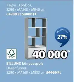 JYSK BILLUND KÖNYVESPOLC ajánlat
