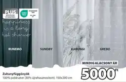 JYSK ZUHANYFÜGGÖNYÖK ajánlat