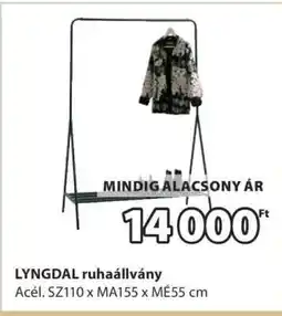JYSK LYNGDAL ruhaállvány ajánlat