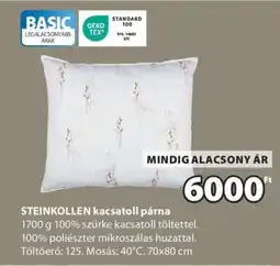JYSK STEINKOLLEN KACSATOLL PÁRNA ajánlat