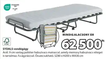 JYSK SYDALS vendégágy ajánlat