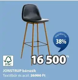 JYSK JONSTRUP bárszék ajánlat
