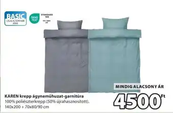 JYSK KAREN krepp ágyneműhuzat-garnitúra ajánlat