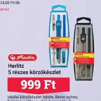 Office Depot Herlitz 5 részes körzőkészlet ajánlat