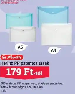 Office Depot Herlitz PP patentos tasak ajánlat
