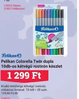 Office Depot Pelikan Colorella Twin dupla 10db-os kétvégű ajánlat