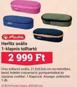 Office Depot Herlitz ovális 1-klapnis tolltartó ajánlat
