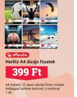 Office Depot Herlitz A4 dizájn füzetek ajánlat