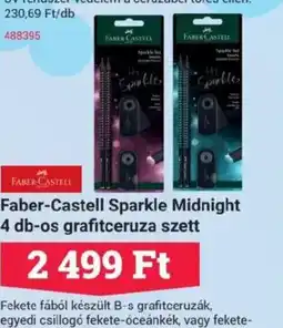 Office Depot Faber-Castell Sparkle Midnight 4 db-os grafitceruza szett ajánlat
