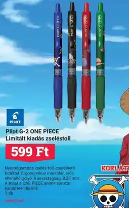 Office Depot Pilot G-2 ONE PIECE Limitált kiadás zseléstoll ajánlat