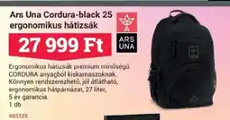 Office Depot Ars Una Cordura-black 25 ergonomikus hátizsák ajánlat