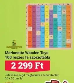 Office Depot Marionette Wooden Toys 100 részes fa ajánlat