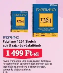 Office Depot Fabriano 1264 Sketch spirál rajz- és ajánlat