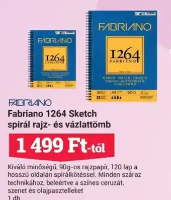 Office Depot Fabriano 1264 Sketch spirál rajz- és ajánlat