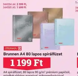 Office Depot Brunnen A4 80 lapos spirálfüzet ajánlat
