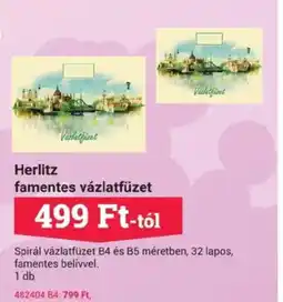 Office Depot Herlitz famentes vázlatfüzet ajánlat