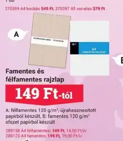 Office Depot Famentes és félfamentes rajzlap ajánlat