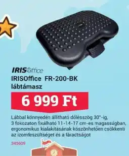 Office Depot IRISOffice FR-200-BK lábtámasz ajánlat