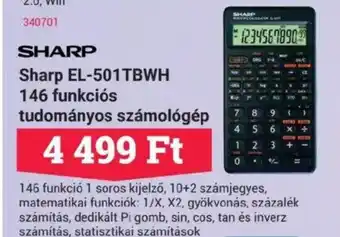Office Depot Sharp EL-501TBWH 146 funkciós ajánlat
