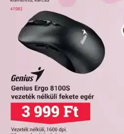 Office Depot Genius Ergo 8100S vezeték nélküli fekete egér ajánlat