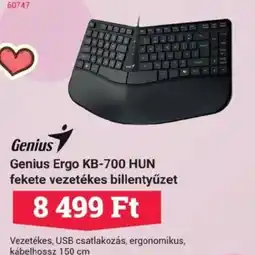 Office Depot Genius Ergo KB-700 HUN fekete vezetékes billentyűzet ajánlat