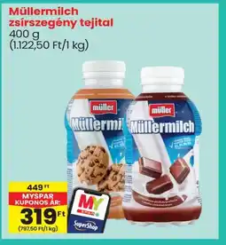 Spar Müllermilch zsírszegény tejital ajánlat