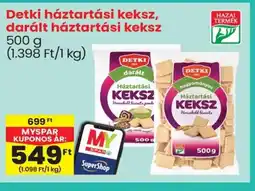 Spar Detki háztartási keksz, darált háztartási keksz ajánlat