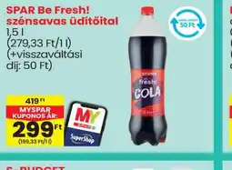 Spar SPAR Be Fresh! szénsavas üdítőital ajánlat