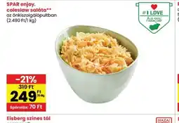 Spar SPAR enjoy. coleslaw saláta ajánlat