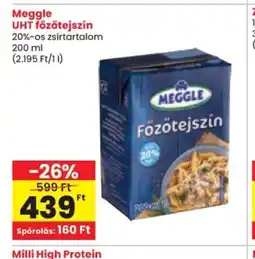 Spar Meggle UHT főzőtejszín ajánlat