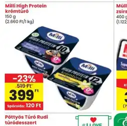 Spar Milli High Protein krémtúr ajánlat
