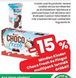 Spar Minden Kinder Choco Fresh és Pingui multipack termék árábl! ajánlat