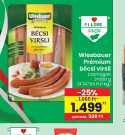 Spar Wiesbauer Prémium bécsi virsli ajánlat