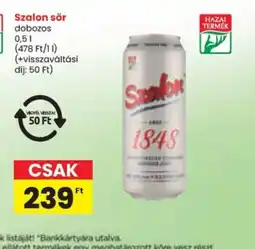 Spar Szalon sör dobozos ajánlat