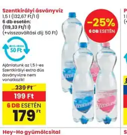 Spar Szentkirályi ásványvíz ajánlat