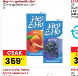 Spar Hey-Ho gyümölcsital ajánlat