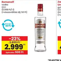 Spar Romanoff Vodka ajánlat