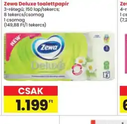 Spar Zewa Deluxe toalettpapír ajánlat