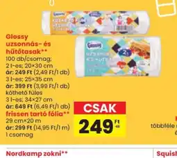 Spar Glossy uzsonnás- és hűtőtásak ajánlat