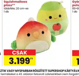 Spar Squishmallows plüss ajánlat