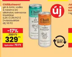 Spar Chill vodkaCheers! ajánlat