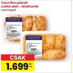 Spar Coco Rico pácolt csirke alsó- felsőcomb ajánlat